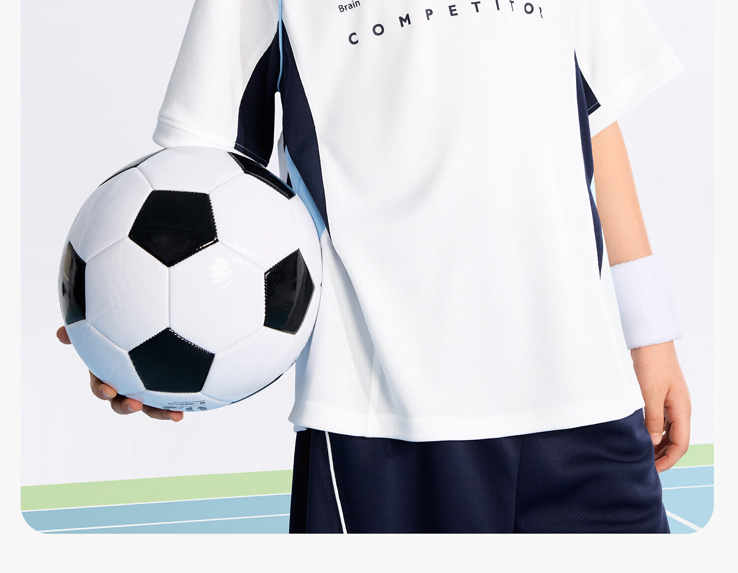 Zuo Xi Boys' Summer Sportswear Set A-Class 2026 Patchwork Mesh Quick-Dry Breathable White 150 35